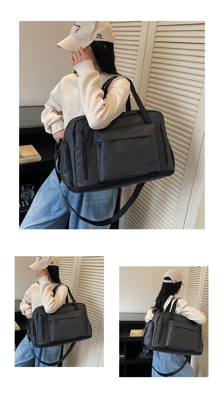 Großvolumige Kurztransport-Reisetasche, tragbar, Geschäftsreise, Tourismus, Bordgepäck, erweiterbar, Reisetasche, wasserdicht, dual-use nass und trocken, Fitness, 20