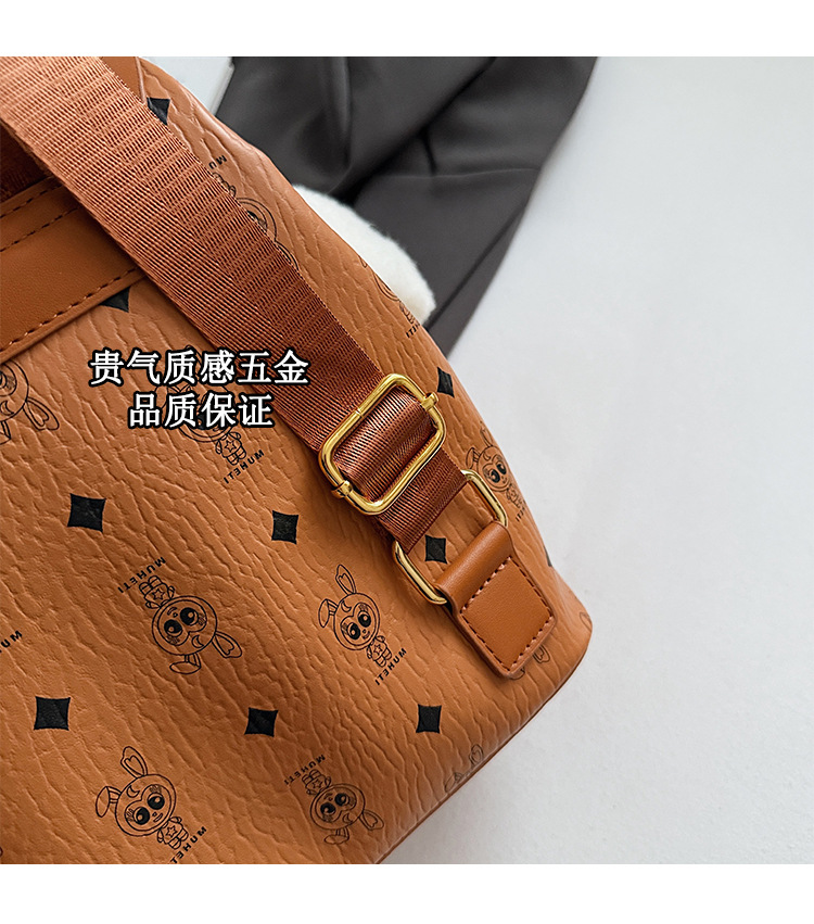 This is a niche design for women, featuring cartoon animal prints. It is a pink backpack with a high level of appearance and large capacity for travel Application Scenario