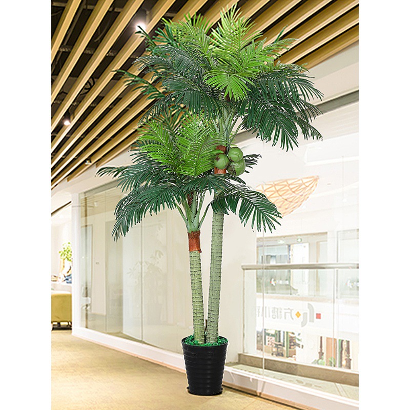 仿真绿植椰子树大型造景植物假树落地盆景芭蕉树盆栽酒店橱窗摆件