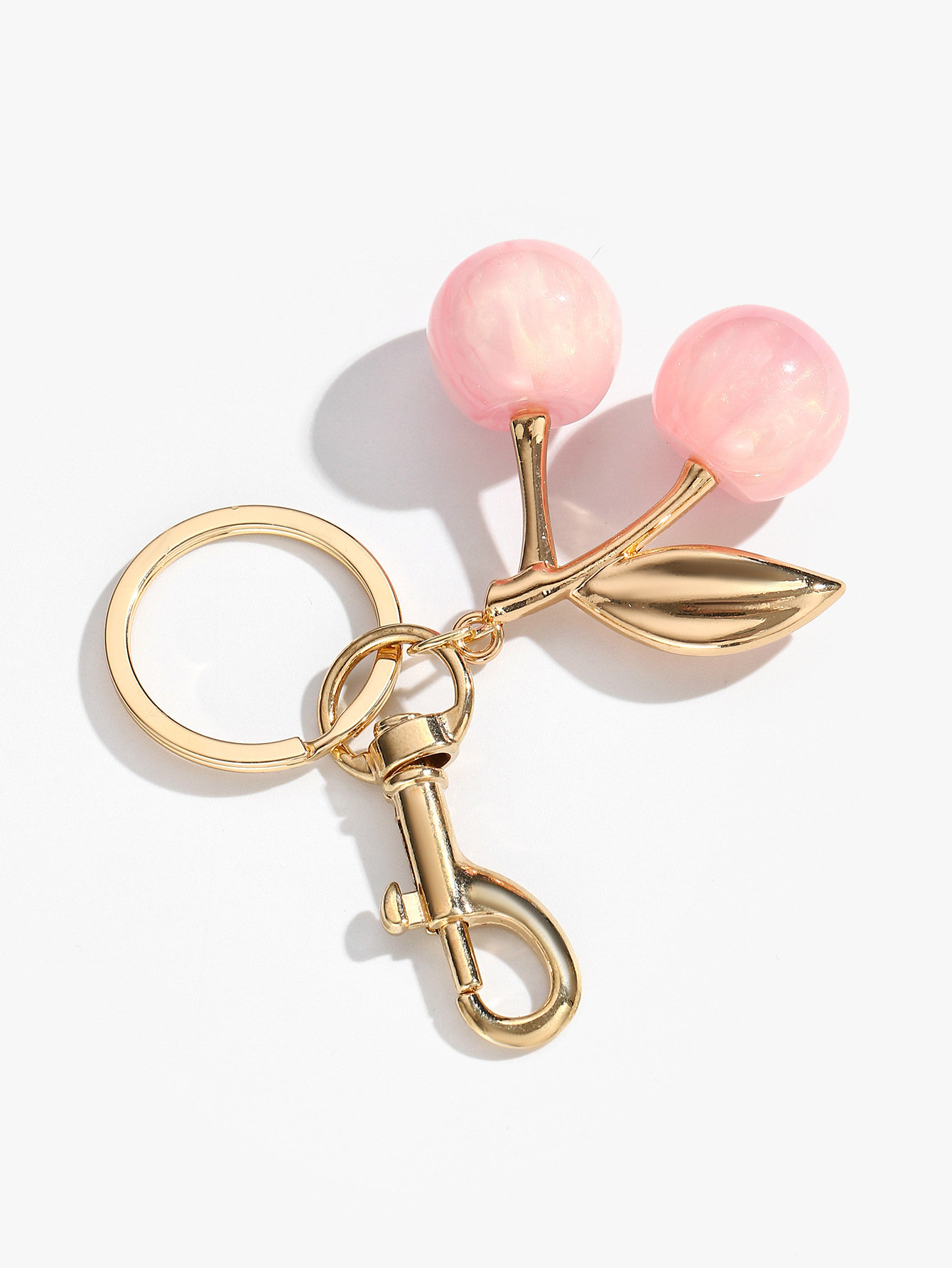 34g Weight Keychain Classification 1 Piece Quantity Daily Occasion Resin Material Cherry Pattern Unisex Gender Cute Style Cute Cherry Resin Unisex Keychain 9