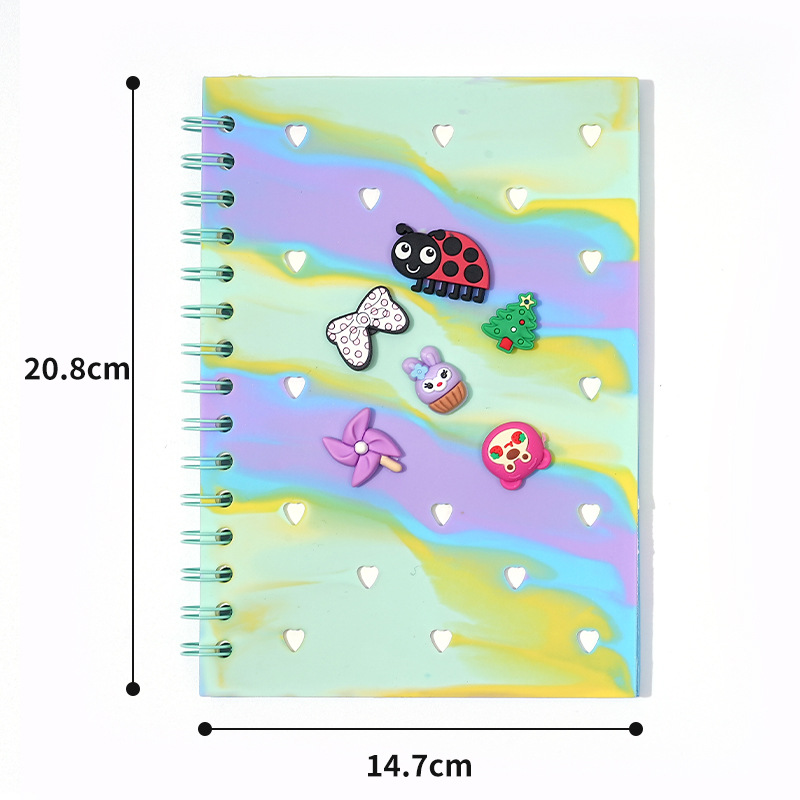 Cuaderno de silicona DIY Cuaderno de mano Cuaderno de alta creatividad Cuaderno de tendencia Cuaderno lindo simple Cuaderno de amor