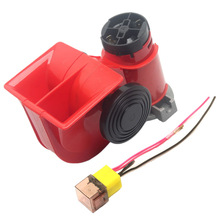 汽车气泵喇叭一体压缩泵高音汽笛12V/24V摩托气喇叭蜗牛喇叭通用