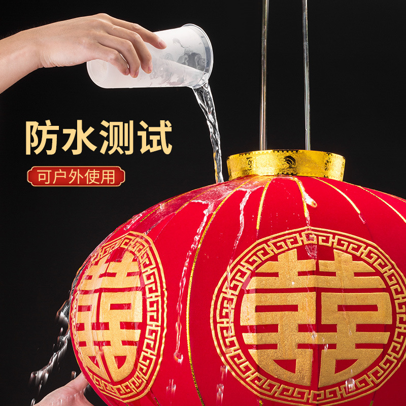 Linterna de bodas rojas grandes bodas decoración de estilo chino de la puerta de la decoración del patio un par de colgantes de linternas festivas