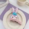 Cartoon cute plush headband, rabbit for face washing, hair accessory, flowered