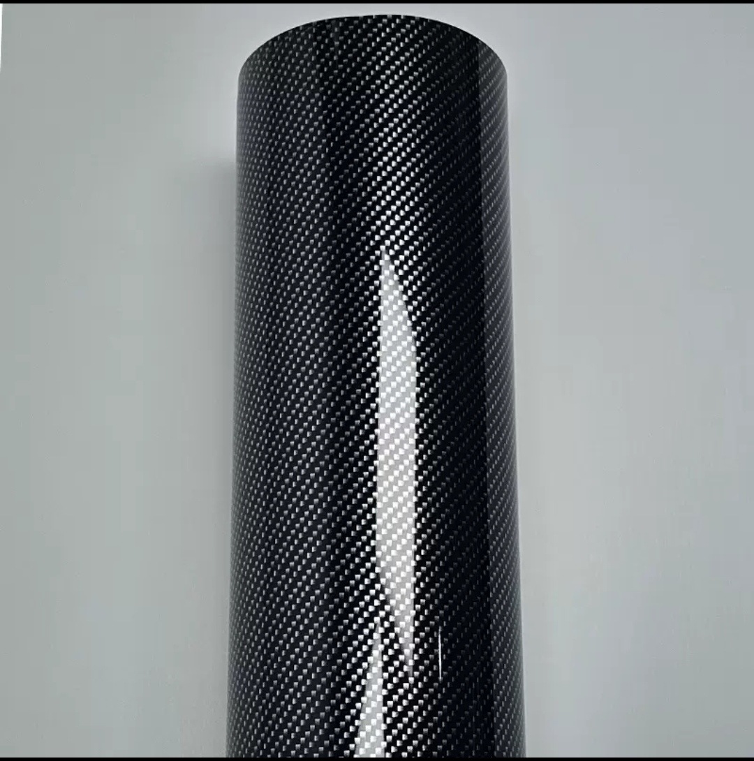 Carbon Fiber Interior Body Wrap 9D Glossy High-End Modified Electric Motorcycle Color-Changing Film Self-Adhesive Car Sticker