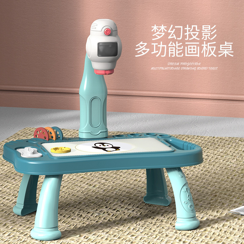Children's Smart Projection Drawing Table Early Education Toys Kindergarten Learning Writing Graffiti Drawing Board Table Magnetic Drawing Board