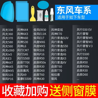 Rearview Mirror Rain-Proof Film for Rearview mirror rainproof sticker - dongfeng-exclusive-5-piece-pack-remark-model-year