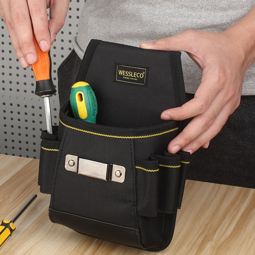 wessleco electrician bag multifunctional household electrician tool bag portable tool waist bag hardware tool bag