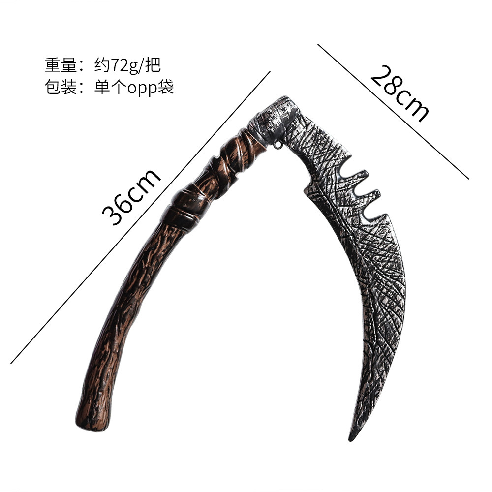 Halloween cuchillo agudo sangriento plástico simulación con cuchillo de cocina sangriento espectáculo de baile props moldeado por soplado hacha motosierra