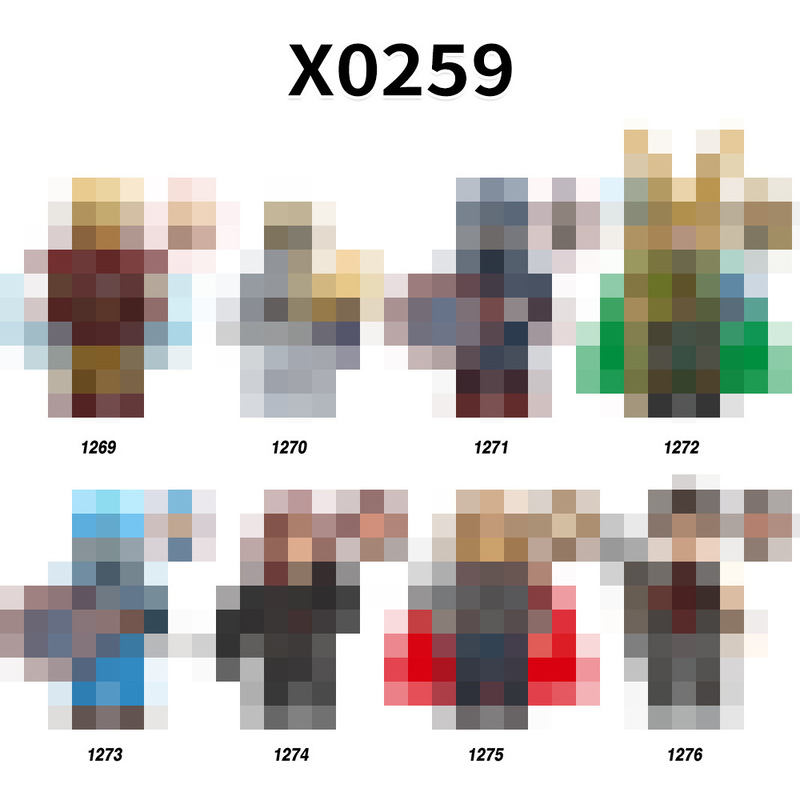 Foreign Trade Goods X0259 Super Movie Series Educational Assembled Building Block Minifigure Toys Opp Bag