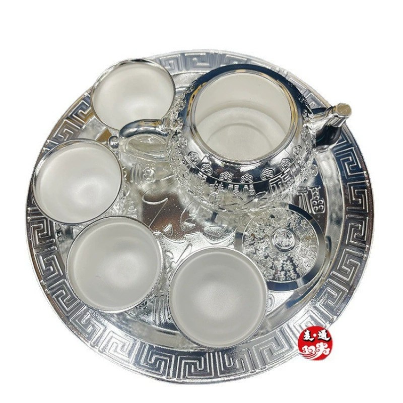 Серебряный набор чайника и чашки Baifu, коммерческий китайский клуб, подарочный портативный серебряный чайник и чашка