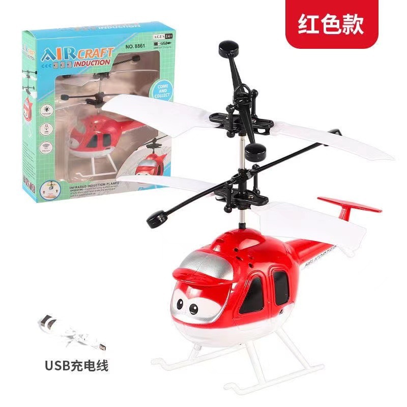 Cartoon airplane-red