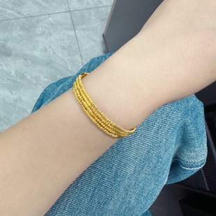Gold Genuine Fidelity 5g Gold Magnetic Double-Wear Chain Unisex 999 Pure Gold Set Chain Genuine Free Shipping