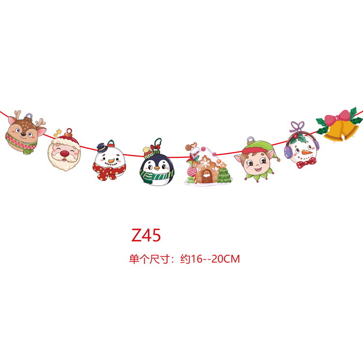 Nueva Navidad decoración suministros bandera tire bandera centro comercial tienda de los niños FIESTA DE Navidad escena adornos de diseño