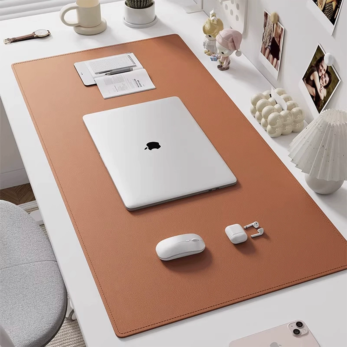 Mouse Pad Oversized Desk Mat Leather Desktop from Yomiego