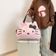 学生旅行バッグ防水大容量かわいい女の子 KT 荷物バッグ女性のポータブルクロスボディトラベルバッグスポーツバッグ