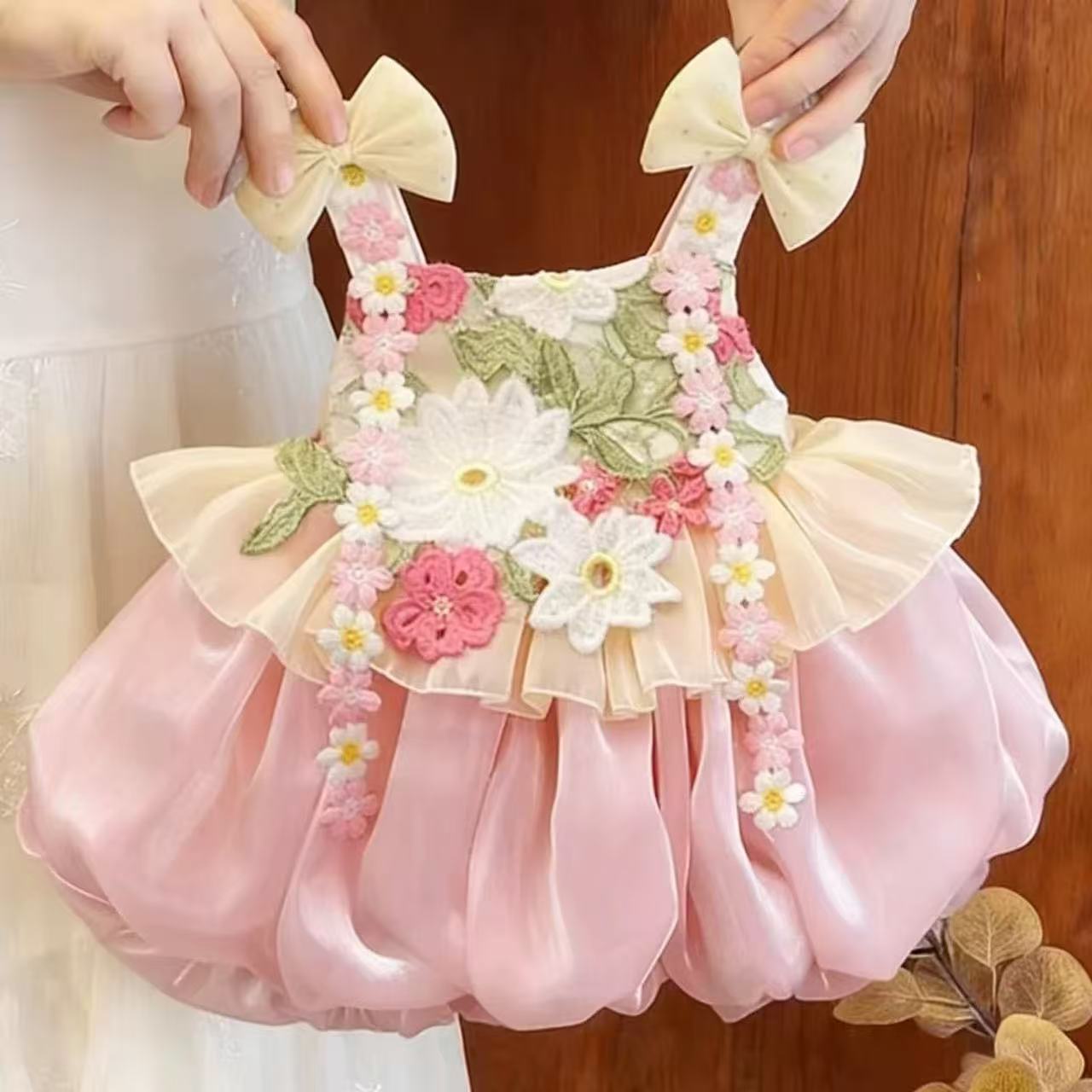 Sweet and cute pink floral sundress, a super beautiful new 2026 birthday dress, incredibly ethereal and gorgeous.