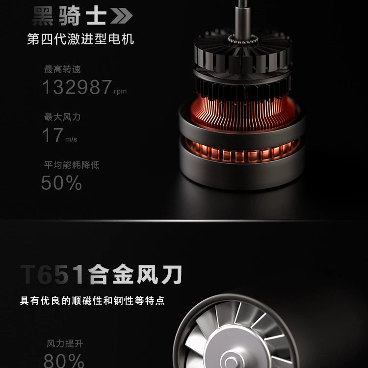 2025 cross-border new violent fan miniature turbo fan high-speed boosting hurricane hair dryer vacuum cleaner dust blower