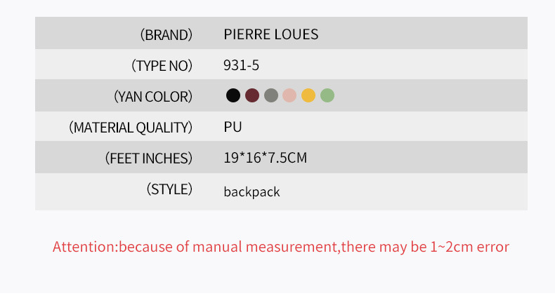 Women's Backpack Large Capacity Simple Fashion Pu Leather Bag_voghion.com