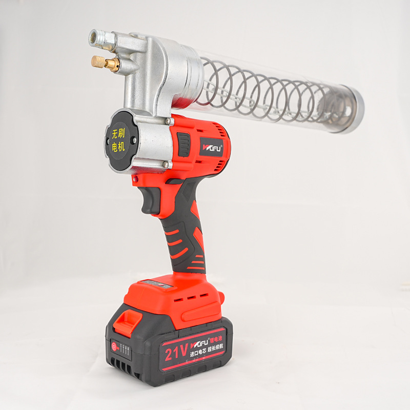 Wufu máquina de excavación de pistola de mantequilla eléctrica batería de litio recargable especial