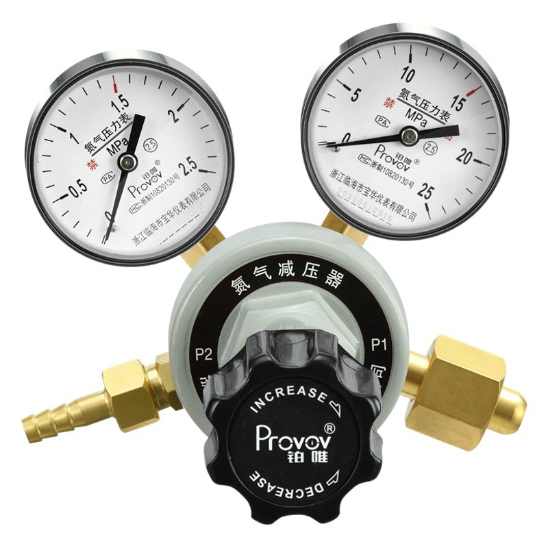 Редуктор давления азота только Платина YQD-07 манометр медный корпус клапана редуктор давления цилиндра азота огнетушащий регулятор давления