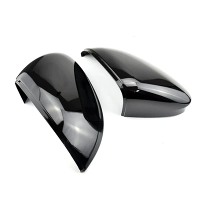 Suitable for Volkswagen Golf 8 MK8 side wing rearview mirror cover rear mirror housing cover bright black decoration (Other Automotive Exterior Supplies) - no-auxiliary-bright-black-a-pair