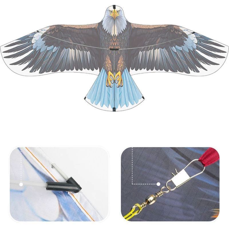 Kite 1.6 m Eagle Strike Sky, special‑grade eagle design, selectable line reels 100–1000 m