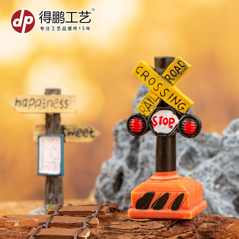 Micro-Landscape Moss Decoration Zakka Groceries Small Ornaments Artificial Road Signs Cross-Border Export Resin Crafts Micro-Landscape Moss Decoration Zakka Groceries Small Ornaments Artificial Road Signs Cross-Border Export Resin Crafts