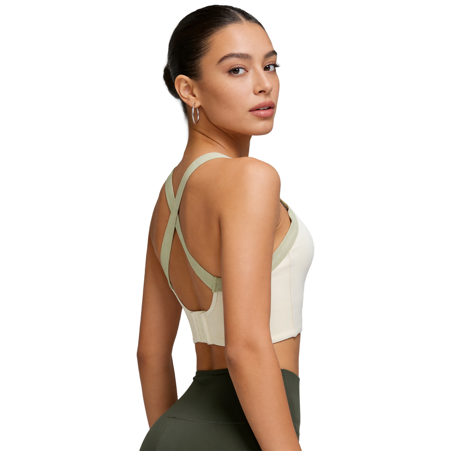 Juyi Tang integrado fijo doble correa de hombro breasted inalámbrico a prueba de golpes push-up mama colección fitness yoga ropa interior deportiva