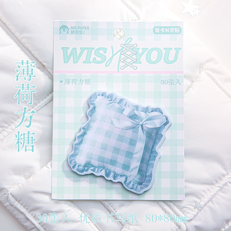 Mr. Paper Alien Tarjeta trasera N Tie Girl Wish Series Original ins Style Student Notes Post-it