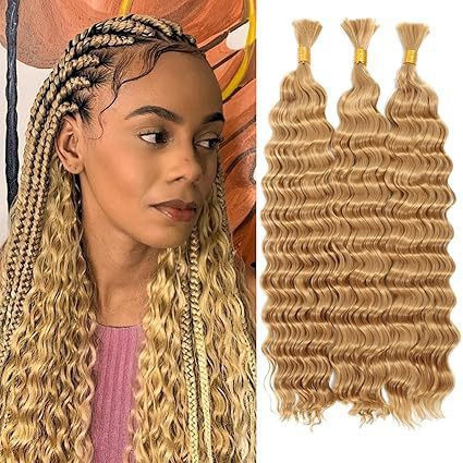 Cross-Border Deep Wave Deep Hair Extension Crochet Hair Chemical Fiber Crochet Hair Wig Unisex European and American Style Wig