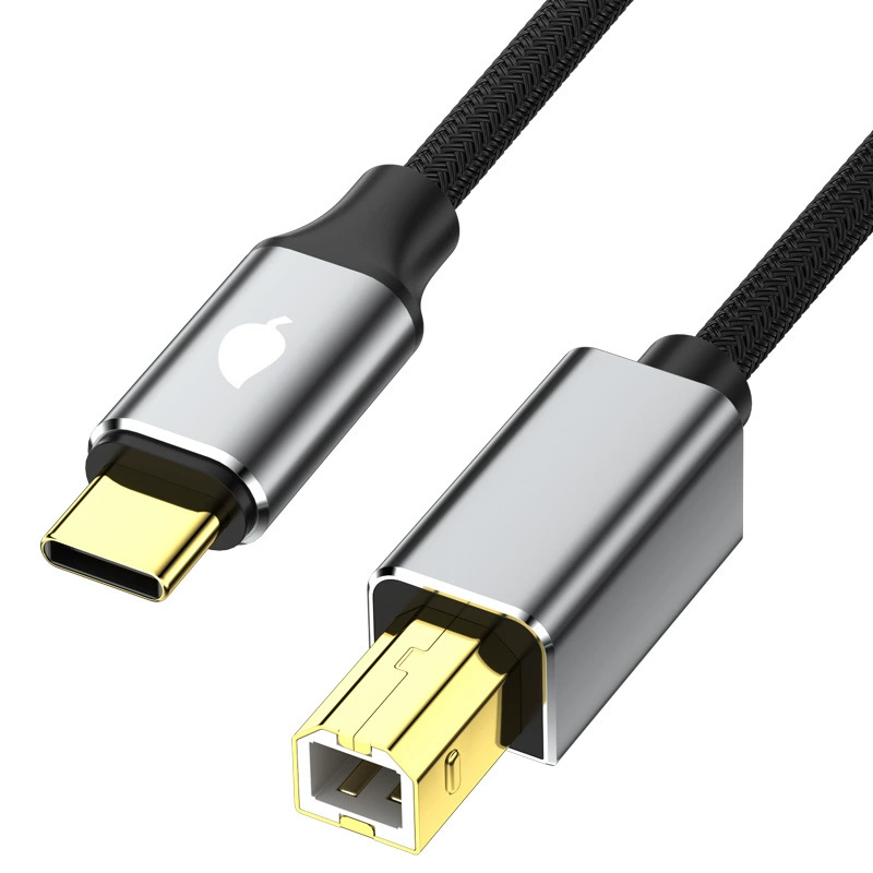 Кабель данных Type-C к USB для принтера, кабель общего назначения для ноутбука, печать Type-C к порту B