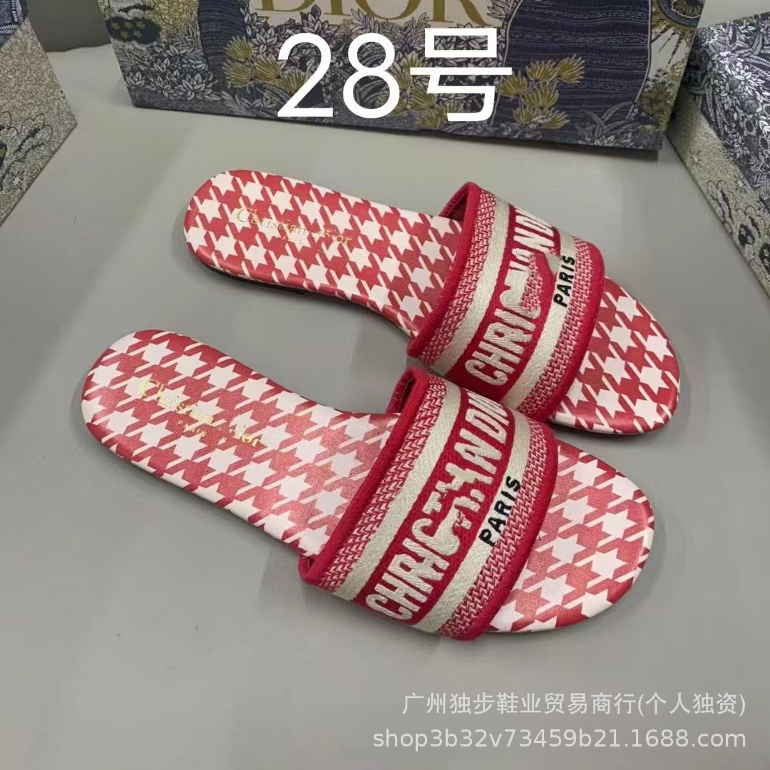Zapatillas de piso plano de moda versátiles en forma de una forma D clásica transfronteriza adecuada para extranjeros no molestes nacionales image 34