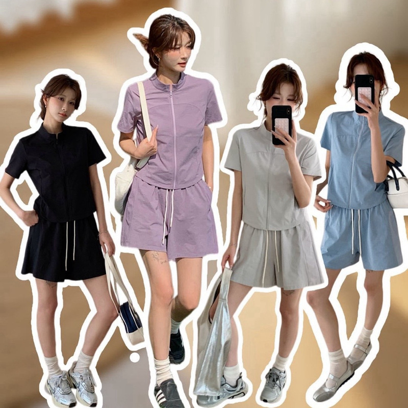 Manuvivi Sorona Light and Energetic Summer Short-Sleeve Casual Sports Two-Piece Set Manuvivi Sorona Light and Energetic Summer Short-Sleeve Casual Sports Two-Piece Set