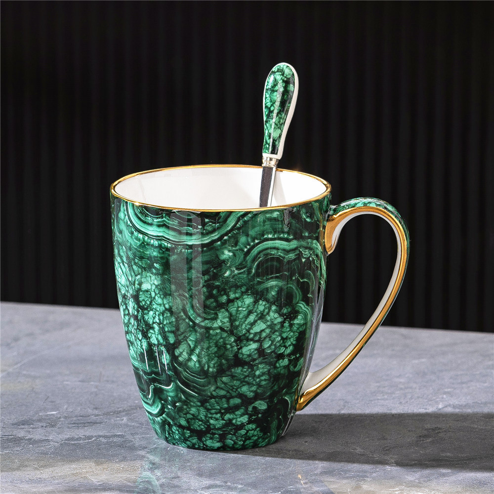Taza de porcelana fina de estilo europeo, taza de oficina, taza para desayuno, taza para leche, taza para cerveza, taza para té con leche, taza para café