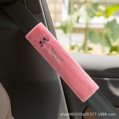 Shoulder suit, Seat belt shoulder pad - simple-pink-cat-length-225cm