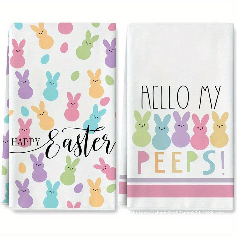 Cross-border Hot-selling Easter Decorative Kitchen Towel Xiaoqing Spring Summer Hand Towel Microfiber Towel Tea Towel Cross-border Hot-selling Easter Decorative Kitchen Towel Xiaoqing Spring Summer Hand Towel Microfiber Towel Tea Towel