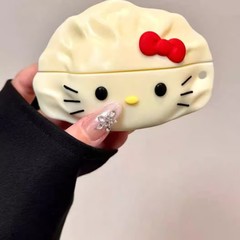 跨境饺子凯蒂猫airpods4保护套适用苹果1/2/3/4代蓝牙耳机硅胶壳