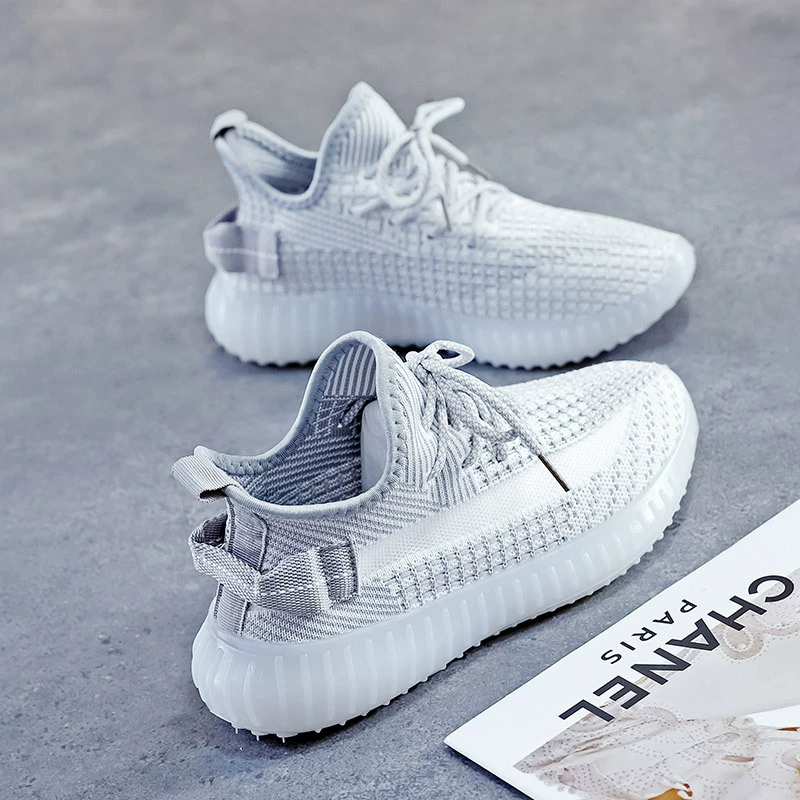 Спортивная обувь для женщин, лето 2024, новый стиль, универсальные популярные кроссовки интернет-знаменитостей, дышащие сетчатые повседневные тканые туфли для папы
