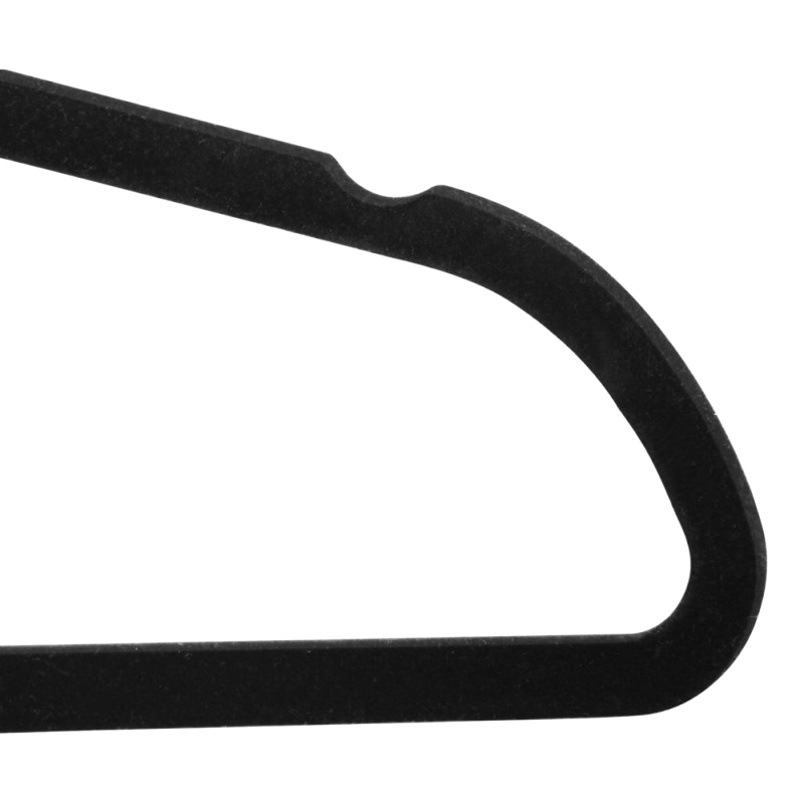 Fábrica al por mayor ABS flocado antideslizante percha de ropa tienda de ropa acabado almacenamiento sin fisuras percha de ropa para el hogar percha de ropa mágica rack