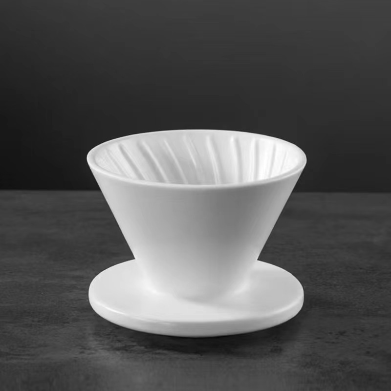 Estilo americano V60 café lavado a mano goteo negro de cerámica compartir Filtro de olla Taza traje de hogar 2 personas Comercio exterior Pedido original