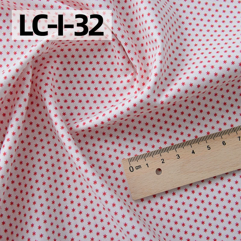 纯棉布料手工diy衣服包包田园碎花印染全棉面料棉布卡其红色花园