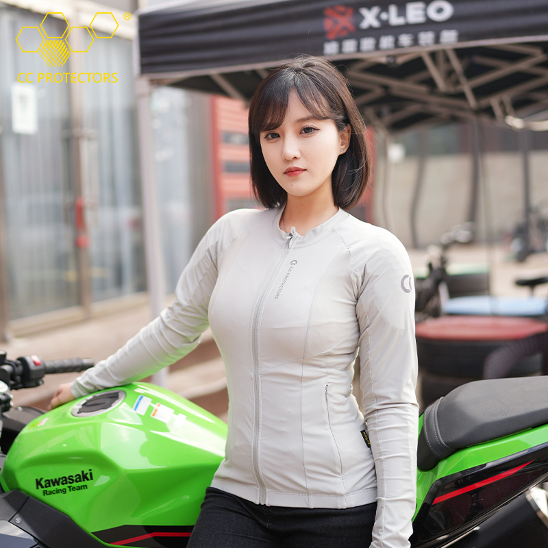 Ropa de ciclismo para mujer CC Ropa de armadura de motocicleta Ropa de Ciclismo de carreras de motocicleta Ropa de ciclismo resistente a la caída Transpirable Four Seasons Ropa de flujo de aire