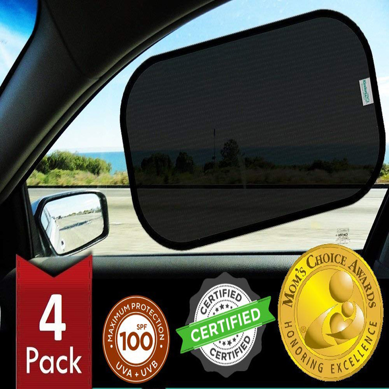 Cross-Border Automotive Supplies Pvc Mesh Electrostatic Sunshade Full Sunshade 4-Piece Sunshade Car Sunshade Front Shield