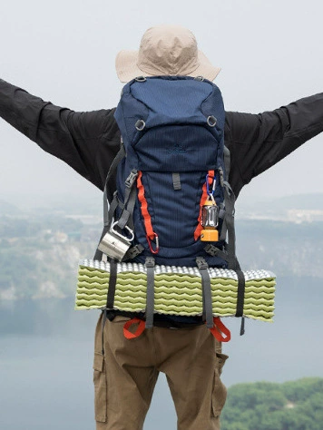 Capacious universal backpack for men and women for hiking for camping for traveling