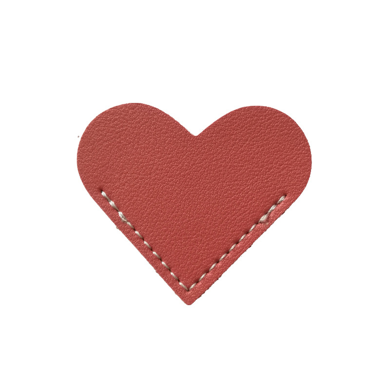 Los fabricantes suministran un gran número de en stock cuero amor notas adhesivas marcador regalo para amigos amor forma marcador pegatinas