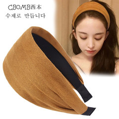 發箍日韓古力娜扎同款寬邊發卡網紅洗臉束髮帶頭箍遮白髮壓發頭飾