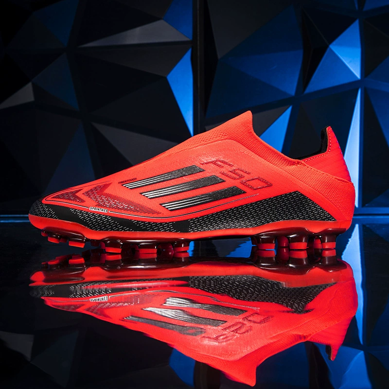 Трансграничные Путянь F50 бесшовные летающие футбольные туфли мужские низкие студенты MG длинные гвозди газон тренировочные кроссовки