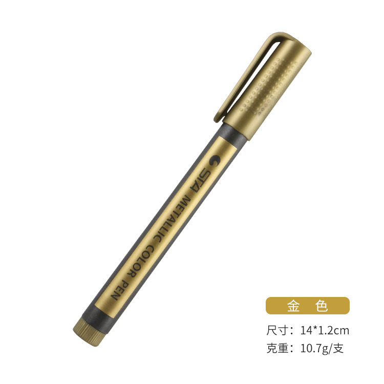 STA 8151 metal acuoso acrílico marcador de pintura marcador de 2 mm rápido secado resaltador impermeable