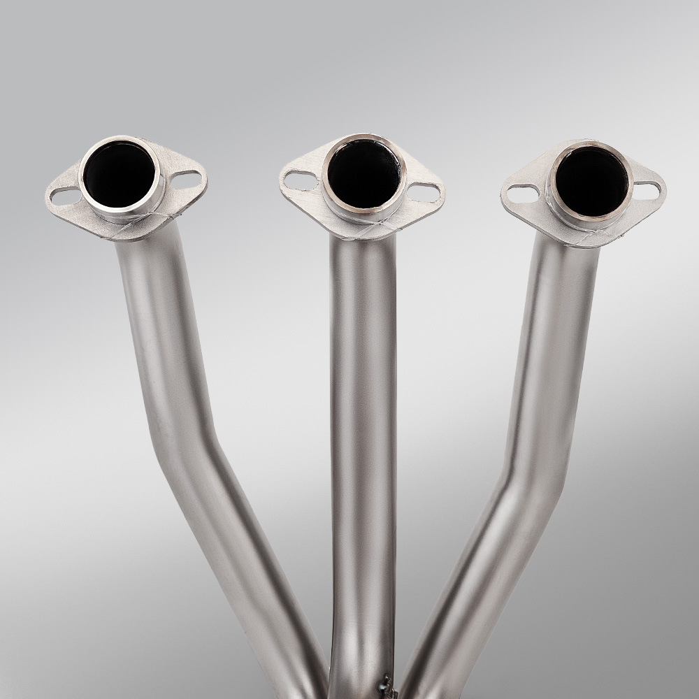 Motorcycle Exhaust Pipe Full Set Suitable for Cfmoto 675Sr Stainless Steel Dual Outlet Front and Rear Exhaust Kit